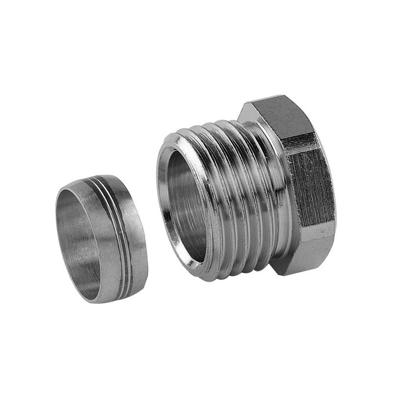 enlace de compresion tubo de cobre