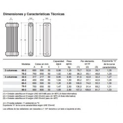 Radiador chapa 2 columnas
