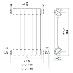 radiador tesi 2 columnas