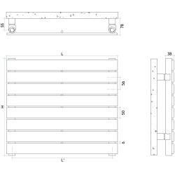 RADIADOR PIANO HORIZONTAL DE IRSAP